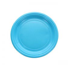 assiette ronde turquoise 20 pcs anniversaire communion mariage fete feudartifice cotillons