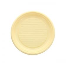 assiette ronde ecru 20 pcs anniversaire communion mariage fete feudartifice cotillons
