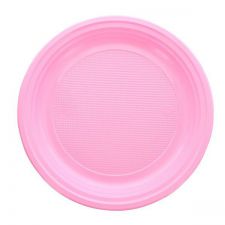 grande assiette ronde rose 20 pcs anniversaire communion mariage fete feudartifice cotillons