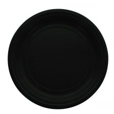 grande assiette ronde noir 20 pcs anniversaire communion mariage fete feudartifice cotillons