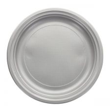 grande assiette ronde gris 20 pcs anniversaire communion mariage fete feudartifice cotillons