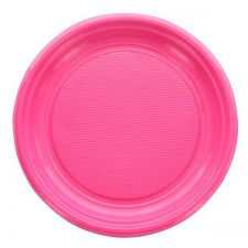 grande assiette ronde fuschia 20 pcs anniversaire communion mariage fete feudartifice cotillons