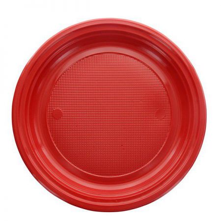 grande assiette ronde rouge 20 pcs anniversaire communion mariage fete feudartifice cotillons 