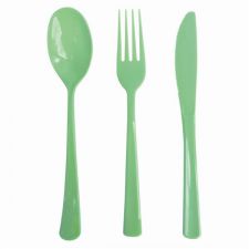 menagere vert 30 pieces fourchettes cuilleres couteaux anniversaire communion mariage fete feudartifice cotillons