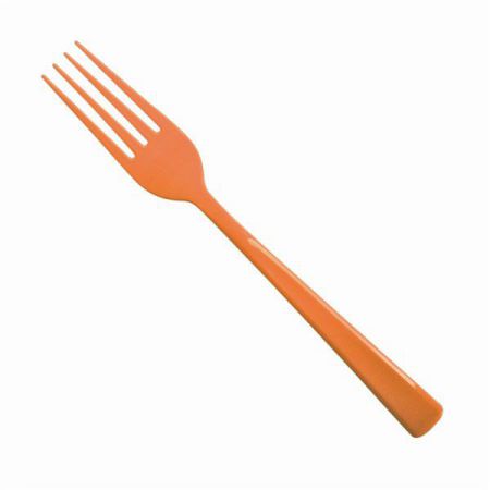 fourchettes orange 50 pieces anniversaire communion mariage fete feudartifice cotillons 