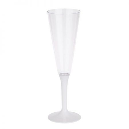 flute champagne pied blanc 
