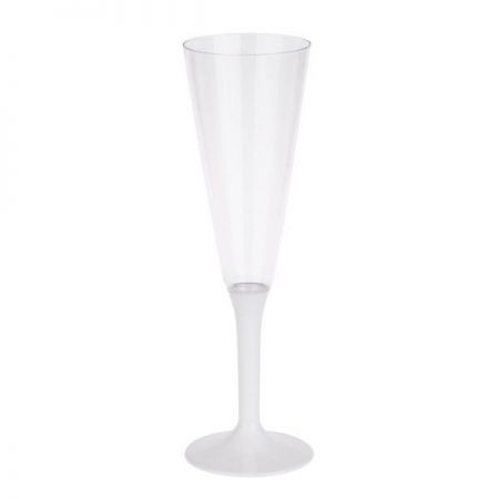 flute champagne pied blanc 