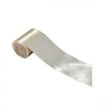 ruban satin ecru 5mx60mm anniversaire communion mariage fete feudartifice cotillons 