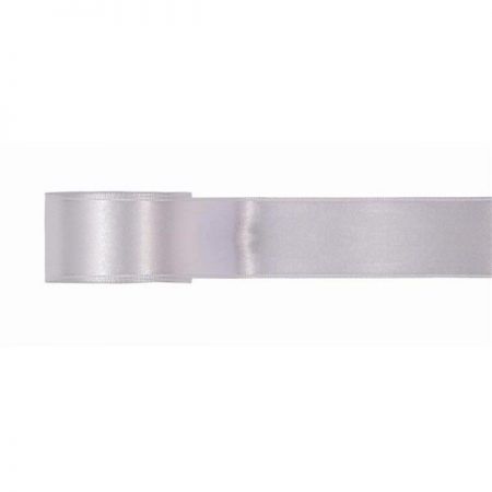 ruban satin rouleau blanc 5mx25mm anniversaire communion mariage fete feudartifice cotillons 