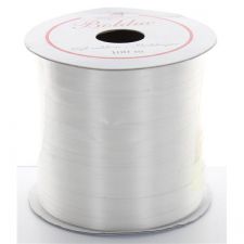 bolduc 100mx5mm blanc anniversaire communion mariage fete feudartifice cotillons