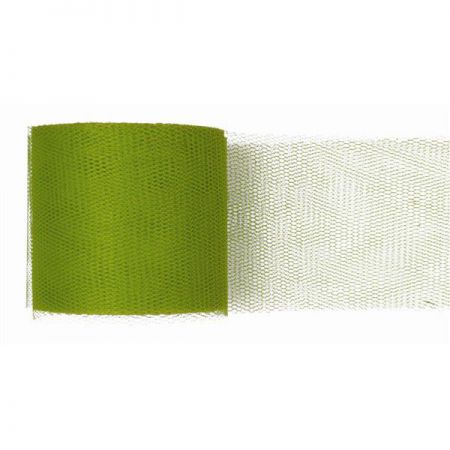 ruban tulle rouleau 20mx8cm vert anniversaire communion mariage fete feudartifice cotillons 
