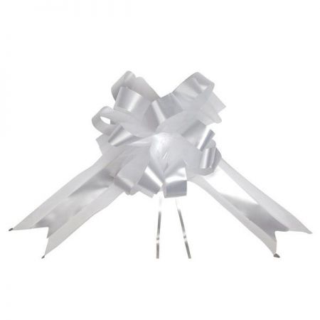 noeud tulle 2 pcs blanc anniversaire communion mariage fete feudartifice cotillons 