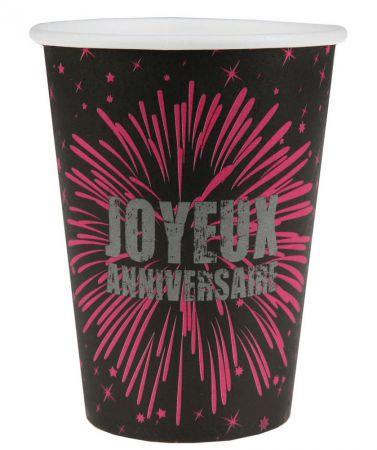 joyeux anniversaire fete rire amusement gobelet couleur nouveau jetable boire decoration carton promotion qualite theme 4 