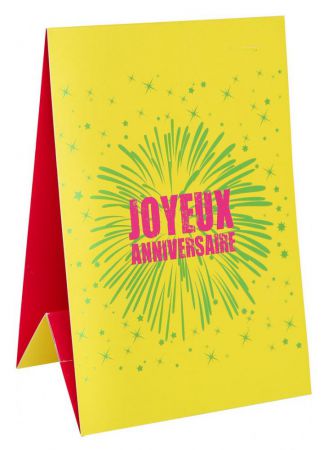 joyeux anniversaire fete rire amusement couleur marque table nouveau jetable nom carton impression decoration promotion qualite theme 4 
