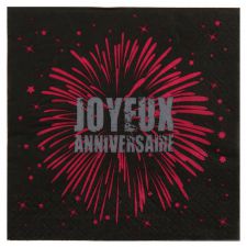 joyeux anniversaire fete rire amusement serviette de table impression couleur jetable decoration papier 3 plis promotion qualite them 2