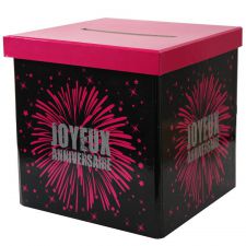 joyeux anniversaire fete rire amusement tirelire impression couleur jetable decoration carton carree promotion qualite theme 3