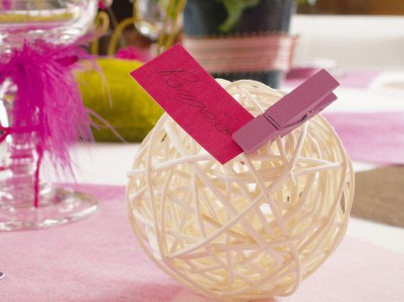 boule rotin assortiment ronde couleur table decoration fete anniversaire mariage amusement classe marque place invite 23 