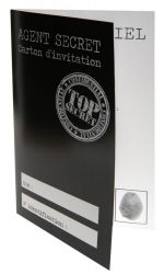 carte agent special theme marque place fete table decoration ceremonie