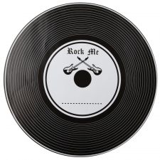 set table vinyle noir blanc fete ceremonie decoration musique 4