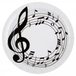 mini3 assiette musique table decoration theme noir blanc fete ceremonie 2 