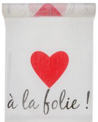 chemin table coeur valentin saint mariage gobelet boire fete ceremonie salle decoration table etoile theme 3