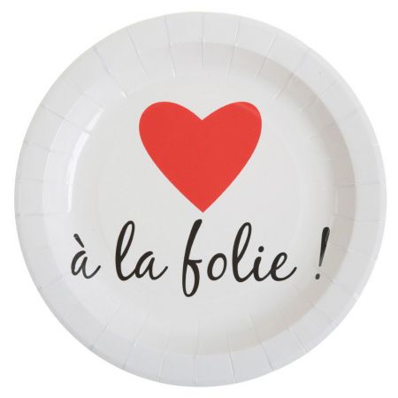 assiette carton rond serviette chemin table coeur valentin saint mariage gobelet boire fete ceremonie salle decoration table etoile theme 5 