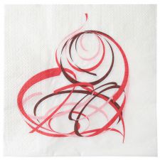 serviette jettable papier contenant sac portant metal marque place nom gobelet bouquet bougie flottante coeur pvc chemin table coeur valentin sai