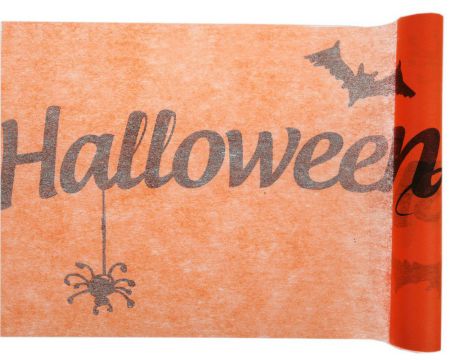 4693 12 orange chemin bougie halloween nuit peur enfant assiette champignon boule verre disco facettes tenture plastique brillant mat serviette disco theme fete  