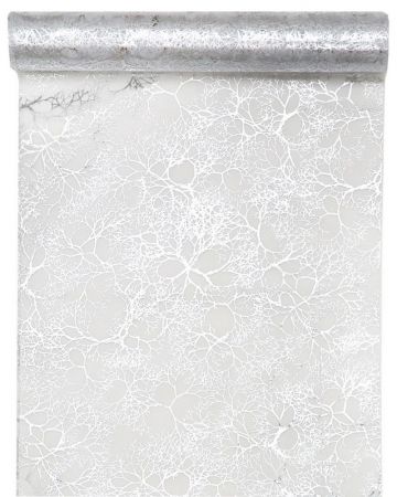 4649 4 argent vegetal brillant metal rond chemin table decoration fete ceremonie invite salle or argent pas cher beau7 