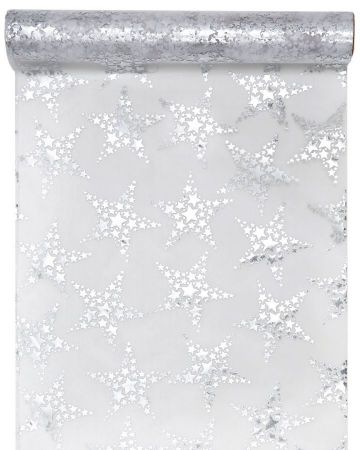 etoile neige chemin table decoration fete ceremonie invite salle or argent pas cher beau 3 