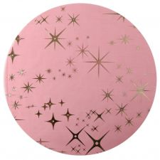70145 7 rougeetoile or argent set table rond couleur paillettes bougie etoile flamme ruban bolduc cadeaux effet marque