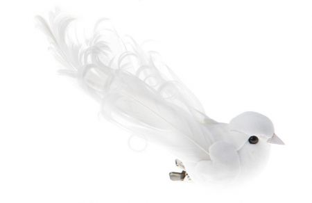 3888 1 blancdecoration oiseau plume fete salle 