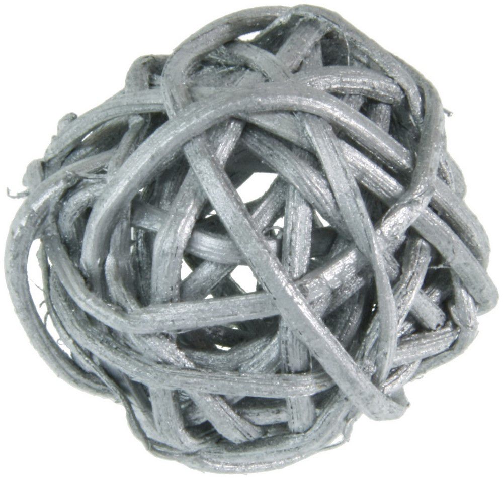 Petite Boule Rotin Argent