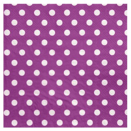 serviette pois couleur decoration table fete ceremonie 6 