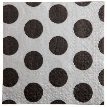 serviette papier jetable pois fete table 4 
