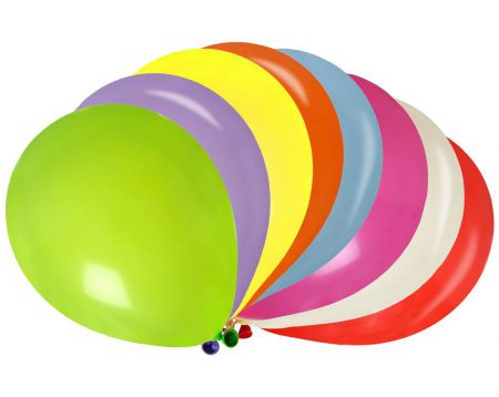 ballon multicolore latex couleur decoration salle 