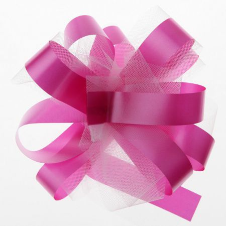 noeud decoration table voiture salle fete ceremonie couleur tulle 4 