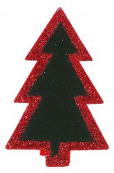 fete ceremonie decoration salle table marque place table paillette sapin ardoise 13
