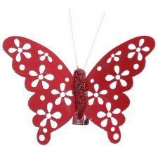 papillon decoration salle fete ceremonie table pince pvc couleur 17 