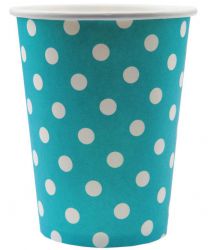 fete ceremonie decoration salle table gobelet carton boire pois couleur 18