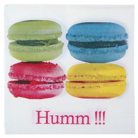 decoration salle fete table serviette macarons couleur anniversaire 1 