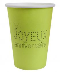 gobelet anniversaire joyeux carton decoration salle table fete ceremonie invite 14 