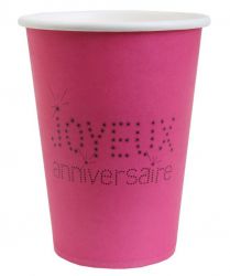 gobelet anniversaire joyeux carton decoration salle table fete ceremonie invite 1