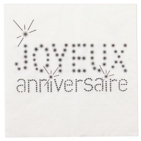 servitte papier absorbante anniversaire decoration table salle fete 8 