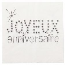 servitte papier absorbante anniversaire decoration table salle fete 8