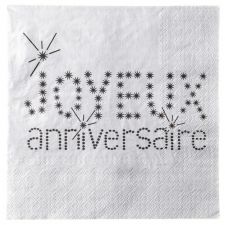 servitte papier absorbante anniversaire decoration table salle fete 9