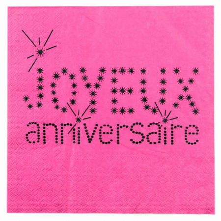 servitte papier absorbante anniversaire decoration table salle fete 2 