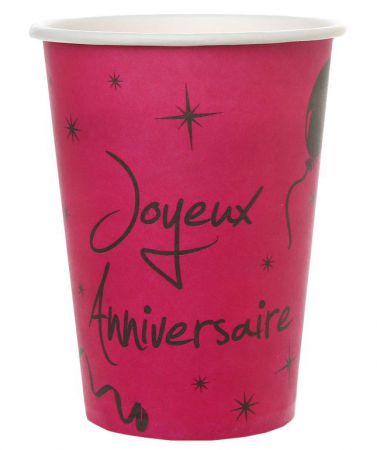 gobelet anniversaire fete ceremonie organisation fete decoration salle table 6 