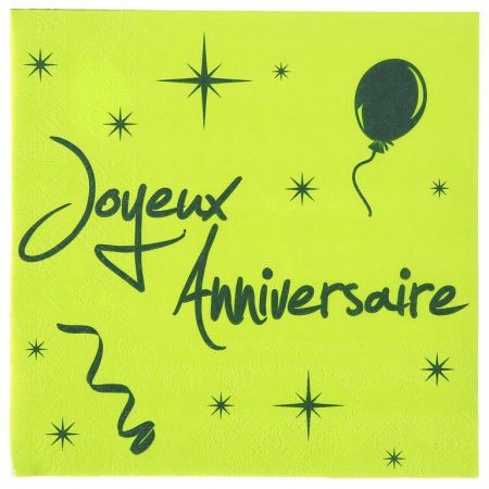 anniversaire serviette jetable papier solide couleur ceremonie decoration fete salle table 10 