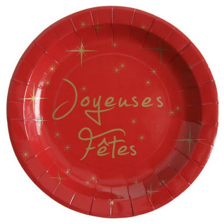 assiette joyeuses fetes ceremonie decoration table salle couleur 2 